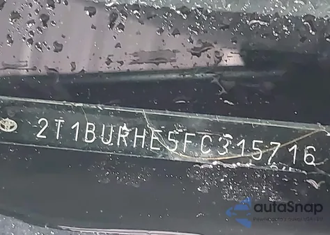 2015 Toyota Corolla S Plus from USA, damaged, VIN 2T1BURHE5FC315716